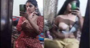 Desi Cutie Showing A Single Boob