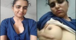 Desi Lady Pushing Boobs In Sexy Mood