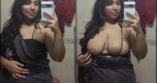 Beautiful Saree Babe Showing Big Boobs