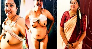 Telugu Chubby Aunty Boobs Pressing