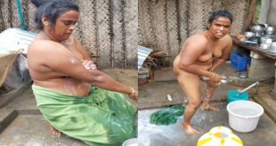 Tamil Village Aunty Bathing Uncensored Version