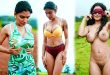 Resmi Nair Nude and PIssing (Green Dress) Out Door Session