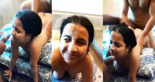 Desi Girl Threesome Sex Big ass Fucking and Cum on Face